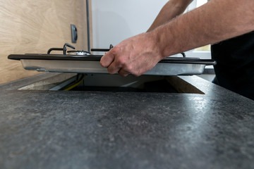 gas cooktop installation