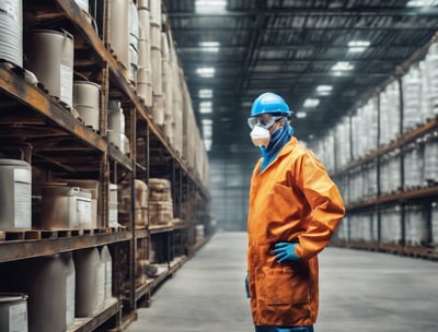 Elaboración de manuales y procedimientos en almacenes de productos químicos, use equipo seguridad
