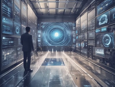 A 3D rendering of a microchip with the letters 'AI' prominently displayed on its surface, set on a dark, circular platform.
