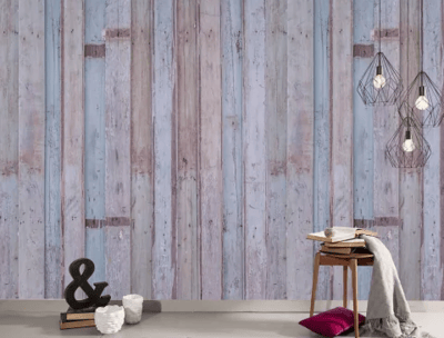 Mural decorativo estilo madera