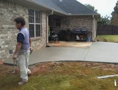 concrete contractors huntsville al poured a new concrete patio