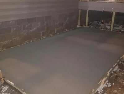 concrete slab under deck in huntsville