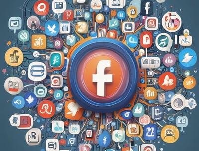 assorted-color social media signage