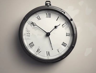 round black and brown analog clock