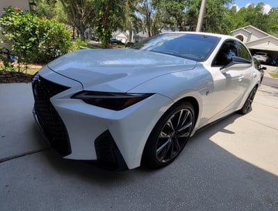 White Lexus Tampa Full Car Detailing