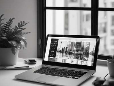 A brightly lit advertisement for a beverage brand featuring a bottle of mango apricot flavor is prominently displayed against a colorful fruit background. This advertisement is situated in a dimly lit urban environment, likely a train station, with visible stairways leading downwards and some faint signage.