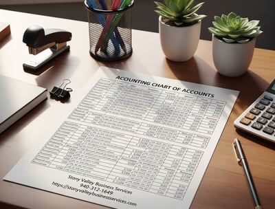 Chart of Accounts on a desk 