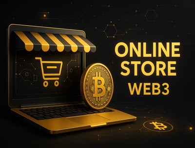 a laptop computer with a bitcoin on the screen