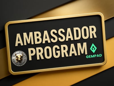 a sign that says ambassador program