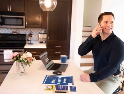 Path2Own having a phone meeting with a future home owner