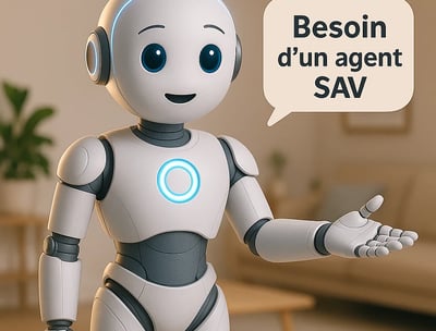 Agent IA vocal pour support client SAV disponible 24h/24