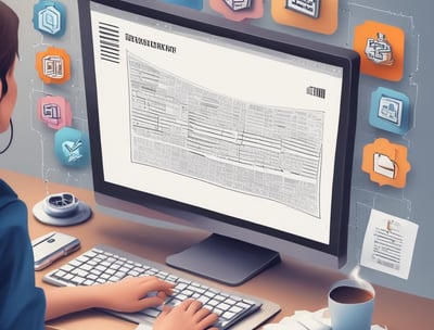 A 3D icon with the letter 'S' in white, encased in a blue cloud-like shape on a white square. It appears to be floating with a shadow cast below it, set against a solid blue background.