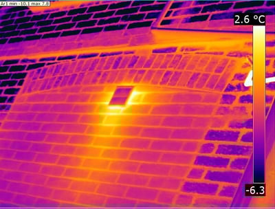 heat escaping from a vent
