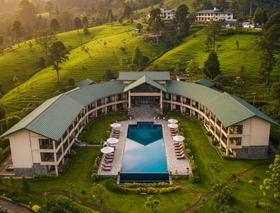 a beautiful resort with a hill scenery in kodaikanal