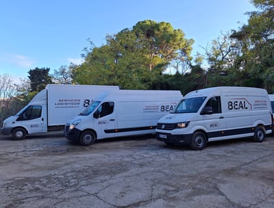 Flota de vehiculos de BEAL Servicios Logísticos