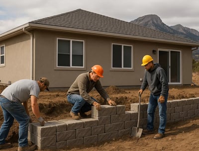 retaining walls castle rock, co
