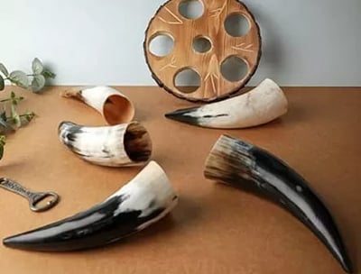 please create drinking horn image