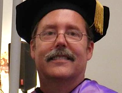 Image of Craig Chalquist in regalia.
