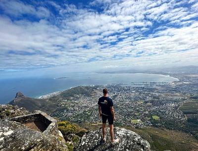 The view from the top of Table Mountain