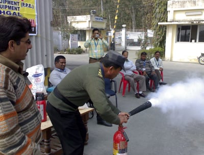 Fire Safety Equipment Training of SK Fire Protection