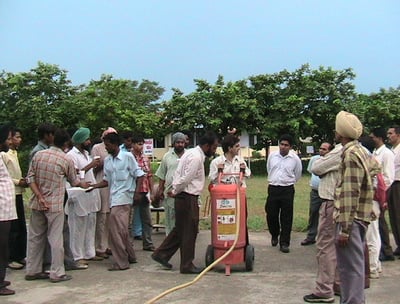 Fire Safety Equipment Training of SK Fire Protection