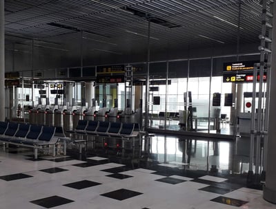 Infraestructura aeropuerto, adecuación sala de espera