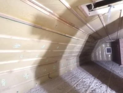 Apšiltintas stogo šlaitas