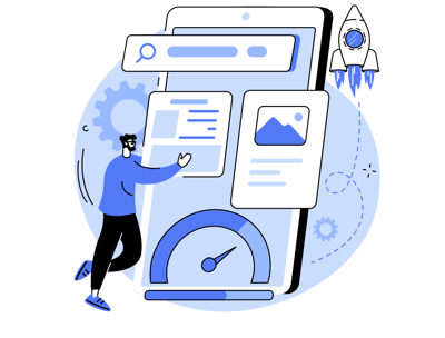 dessin optimisation de site web