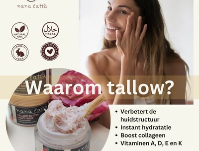 Nana Latta Skincare Tallow Butter Fancy Rose met Bakuchiol