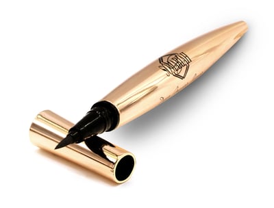 Close-up of a sleek black ink pen