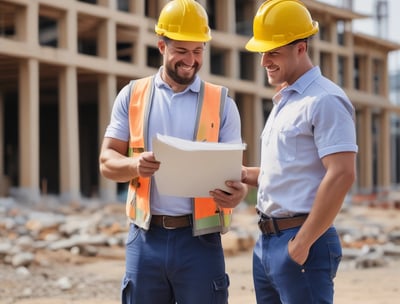 A residential street lined with brick houses stretches into the distance under a partly cloudy sky. A large tree without leaves stands tall on the right side, casting long shadows on the wet pavement. For sale signs are visible in front of the houses, indicating real estate activity. The sunlight filters through the branches, creating a serene atmosphere.