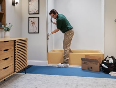 Revêtement de mur ou recouvrement de mur en acrylique modèle Torino blanc