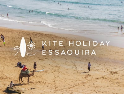 kite holiday essaouira maroc branding website