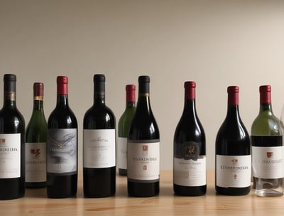 A gourmet dish is artfully presented on a plate with succulent pieces of meat garnished with colorful sauces and edible flowers. The dish includes vibrant splashes of red and yellow, complemented by green herbs, creating an elegant and sophisticated culinary presentation.