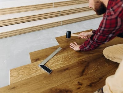 Pose d'un parquet flottant