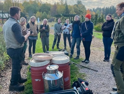 Josef Winter leading the workshop