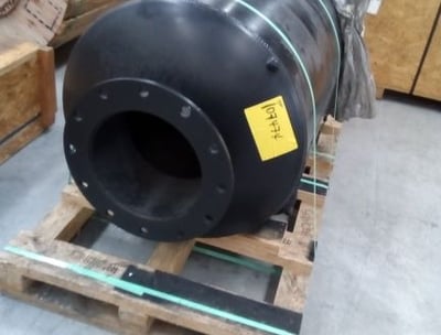 Muffler for a Surplus CAT 3512C, 1045kW Prime, 600v. 60 Hz. 1200 RPM, Diesel Generator Set