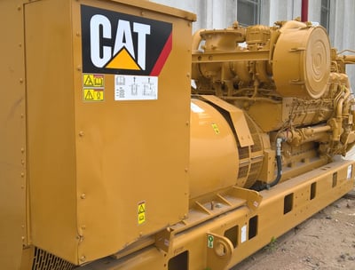 One (1) Surplus CAT 3512C, 1045kW Prime, 600v. 60 Hz. 1200 RPM, Diesel Generator Set