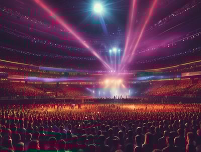 a large room with a few machines