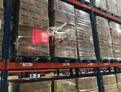 monitoreo de almacenes con dron