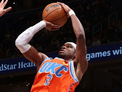 Shai Gilgeous-Alexander in action during a dunk