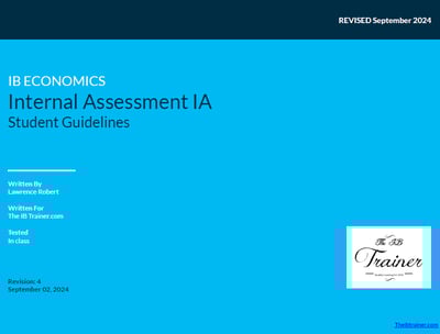 IB Study Guides IB Economics IA Guidelines