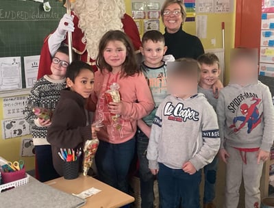 Saint Nicolas dans la classe de madame Vanessa