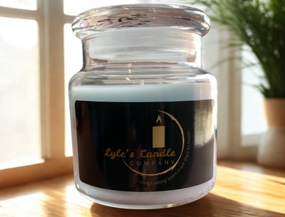 a candle that is sitting on a table
