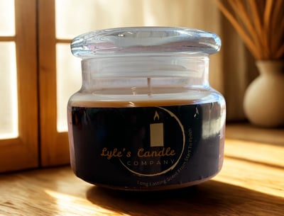 a candle that is sitting on a table