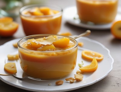alt="Compote de pommes orange gingembre dessert sain en Martinique"
