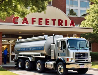A Cafe Water truck in Dubai