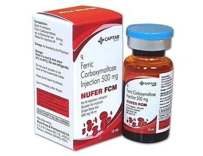 Nufer FCM Injection – Ferric Carboxymaltose 500mg for rapid iron replenishment, iron deficiency.