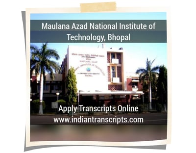 Maulana Azad National Institute of Technology Transcript Online