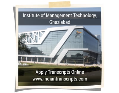 Institute of Management Technology Ghaziabad Transcript Online
